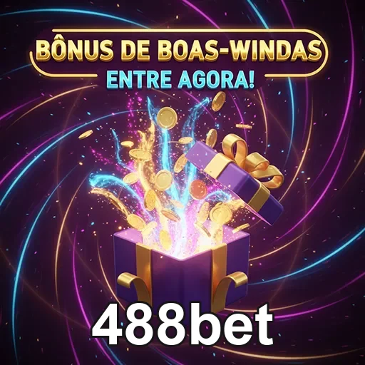 Imagem promocional da 488bet destacando bônus, site 488bet, com elementos visuais de apostas esportivas e jogos