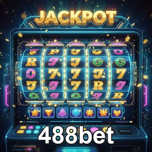 Imagem de uma máquina de slots no site 488bet, destaque para diversão e entretenimento online.